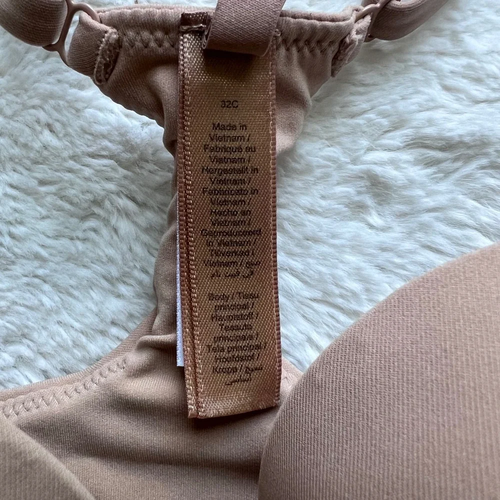 SKIMS Women's Fits Everybody Racerback Demi Bra Clay Size 32C DM-DEM-7626W NWT